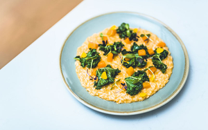 Gron Butternut Risotto Kale And Herbs