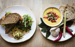 Blanchflower Soup And Sandwich