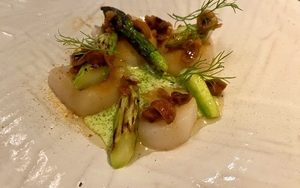 Scallops And Asparagus  The French