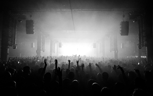 Aphex Twin Playing To A Full Crowd At The Dance Music Warehouse Project At Mayfield Depot Manchester