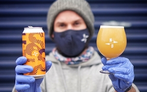 2021 02 15 Beer Leeds North Brewing Co Man Holding Beer And Glass