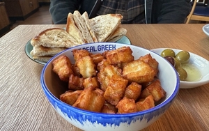 2024 02 26 The Real Greek Halloumi Olives Flatbread