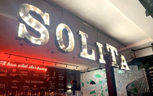 Light Up Sign That Hangs Above The Bar At Solita Didsbury