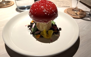 A Mushroom Shaped Dessert Made From Guava At Caroline Martins Sao Paolo Pop Up At Blossom Street Social Ancoats Manchester One Of The Best Things To Eat In February