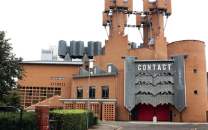 The Iconic Front Of Contact Theatre In Manchester On Oxford Road