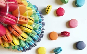 2021 02 01 Rainbow Macarons From English Rose Bakery Urmston