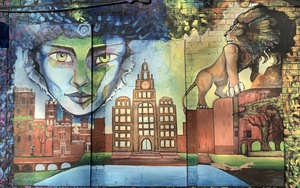 Princes Road Methodist Church Street Art Mural Black Liverpool