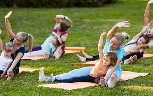 Families Do Yoga At Lotherton Hall Leeds 1200 800