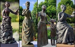 Four Maquettes Of Emily Williamson In Fletcher Moss Didsbury Jpg