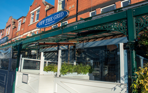 The Restaurant Front On Barlow Moor Road Of Off The Grid In Chorlton Manchester