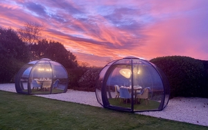 Seaham Hall Spa Hotel County Durham Dining Pods Sunset
