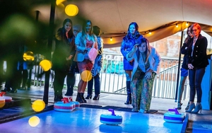 Curling At Chow Down Winter Village