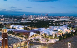 2025 09 16 Therme Manchester Aerial Night 2