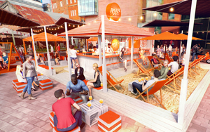 Aperol Spritz Beach Bar Graphic Oasthouse Manchester