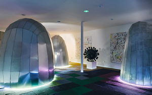 Lazerian Space Art Cafe Glowing Pods