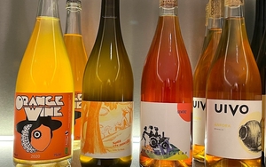 A Range Of Orange Natural Wine On Sale In Manchester