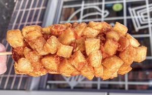 A Vegan Korean Corndog From Wholesome Junkies Manchester