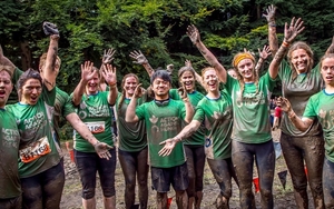 Racers at the Tough Mudder event at Heaton Park