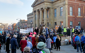 Oldham Town Hall Protest