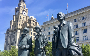 The Beatles Get Back Film Docuseries Trailer Disney Liverpool Fab Four Pier Head