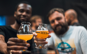 Two Men Drinking Craft Beer At A Festival 800 X 1200