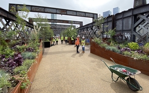 The Castlefield Viaduct Garden In Manchester