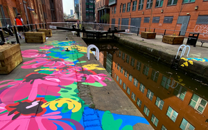 Venessa Scott Art Mural For The Rochdale Canal Art Trail Tib Lock 2022