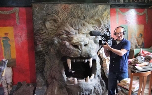 Film Maker Martin Wallace At Work In The Lion Room Rons Place