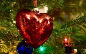 A Heart Shaped Christmas Bauble For Charity