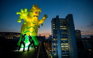 An Inflatable Monster From Halloween In The Ctiy 2019