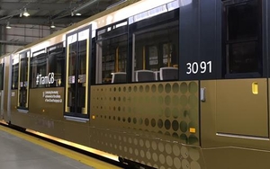 Olympic Parade 2016: Metrolink Unveil Special Gold Tram