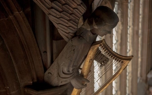 20180205 Manchester Cathedral Details 050616 Harpist Angel