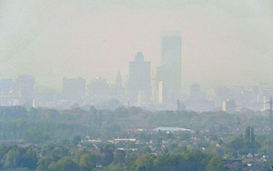Manchester Skyline Air Pollution