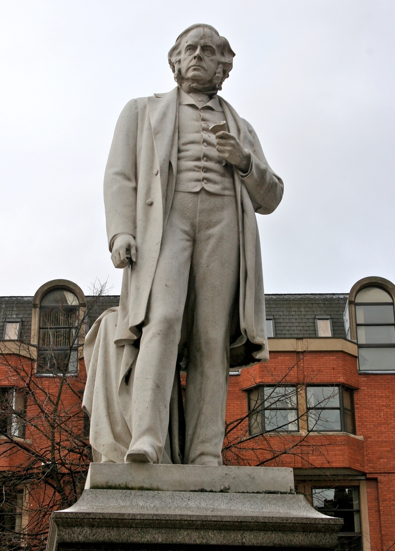 John Bright Statue Albert Square Manchester