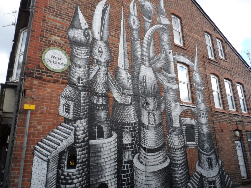 180405 Didsbury Credit Carolyn Yates Bird Towers Mural At Folk 2