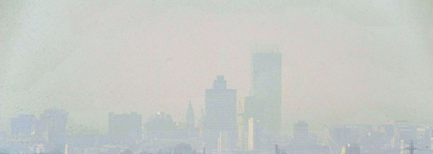 Manchester Skyline Air Pollution