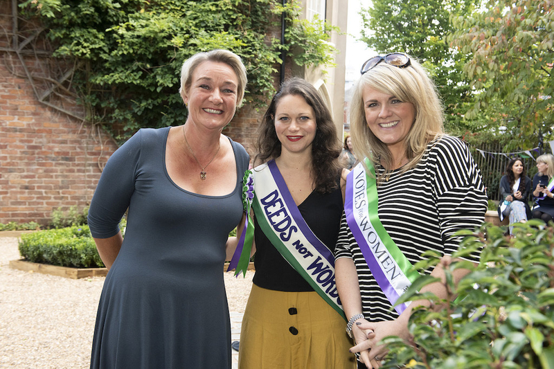 2018 09 17 Janet Leigh Bex Shindler Sally Lindsay In Pankhurst Centre Garden