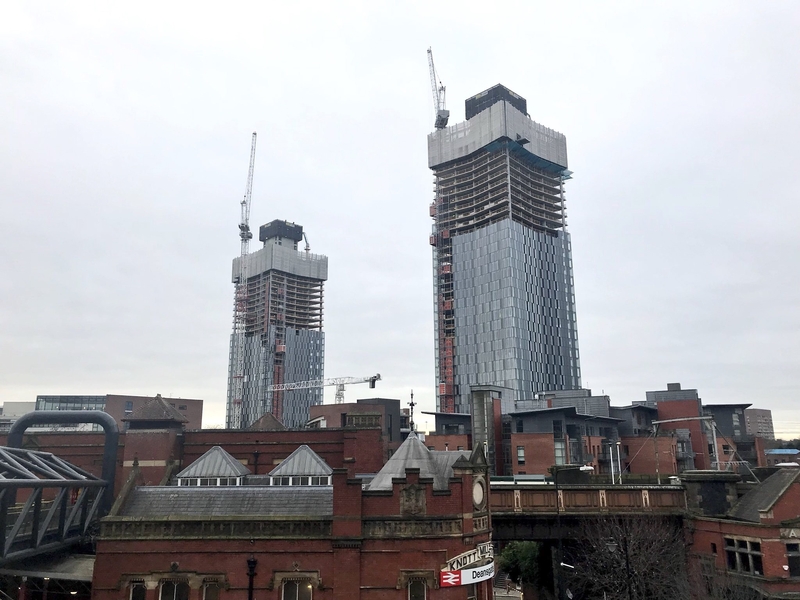 Deansgate Square Skyscrapers Towers