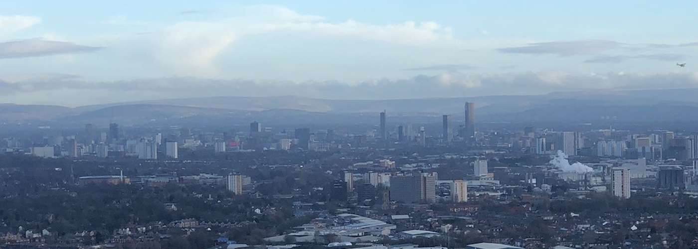 Manchester Skyline Aerial Photo