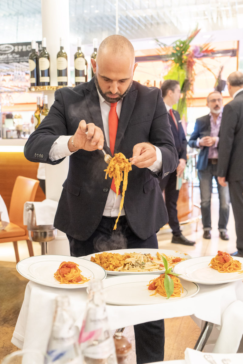 2019 08 San Carlo Pasta Serving
