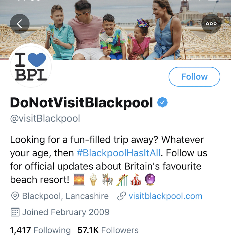 2020 05 27 Do Not Visit Blackpool