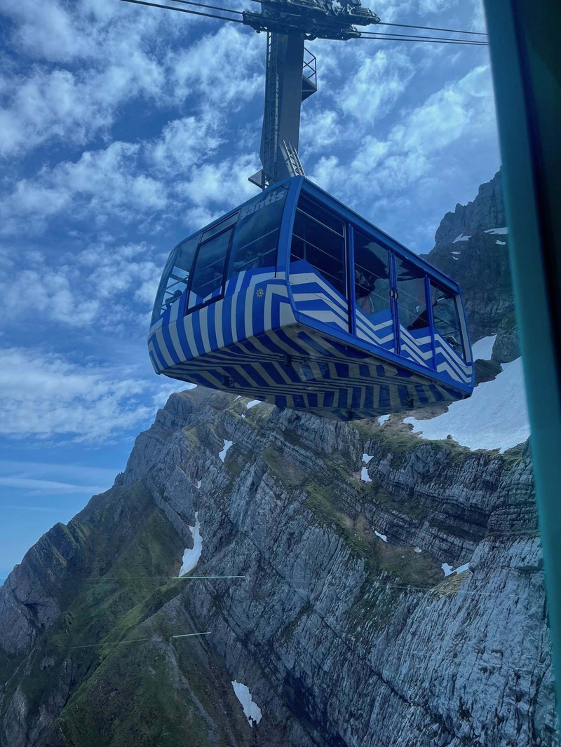 Swiss Cable Car Santis