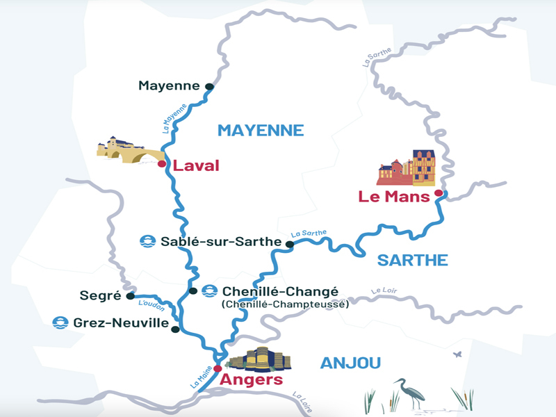 Rivers Of Western France Map