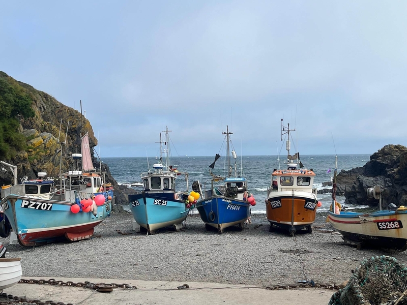 Cornwall Cadgwith Boats