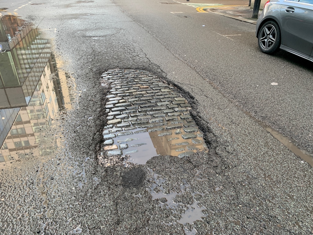 A holy disgrace: Manchester city centre's pothole problem