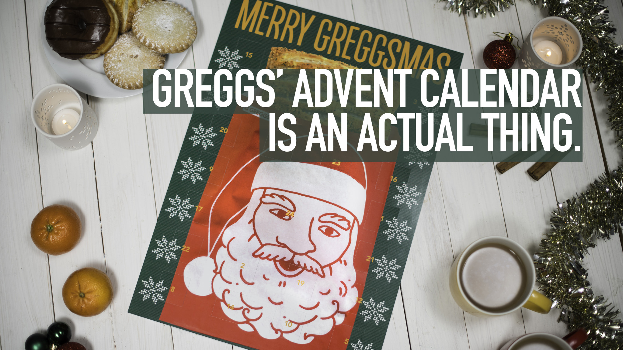 The Greggs advent calendar is an actual, real thing, and you can buy one.