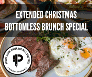2023 11 20 Pen and Pencil Christmas Bottomless Brunch Banners