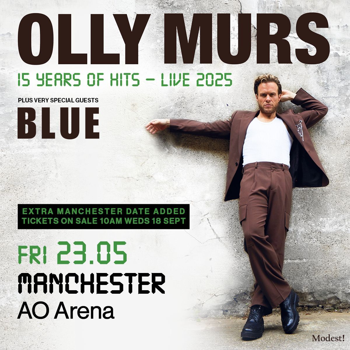 Olly Murs at the AO Arena